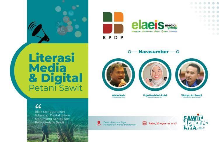 Kolaborasi dengan BPDP, EMG Gelar Literasi Media dan Digital Petani Sawit di Pelalawan