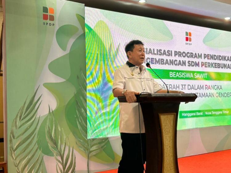 Di Acara Sosialisasi Beasiswa Sawit, Wabup Manggarai Barat Apresiasi BPDP