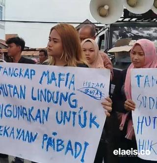 Aksi Damai di Depan Mapolda, Sekretaris ETH Jambi Sebut akan ke Jakarta Melaporkan Kasus Thawaf Aly