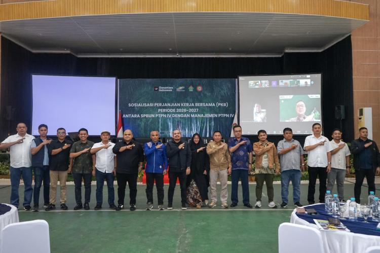 PTPN IV Regional 4 dan SPBUN Gelar Sosialisasi PKB 2026–2027, Para Karyawan Tampak Antusias