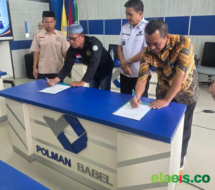 Dukung Pengembangan SDM Sawit, Polman Babel dan Apkasindo Teken MoU